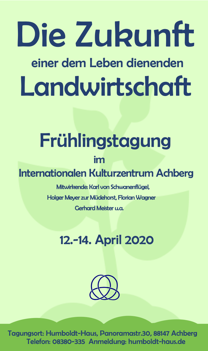 Plakat Logo der Stiftung für Geisteswissenschaft und Dreigliederungsforschung e.V.