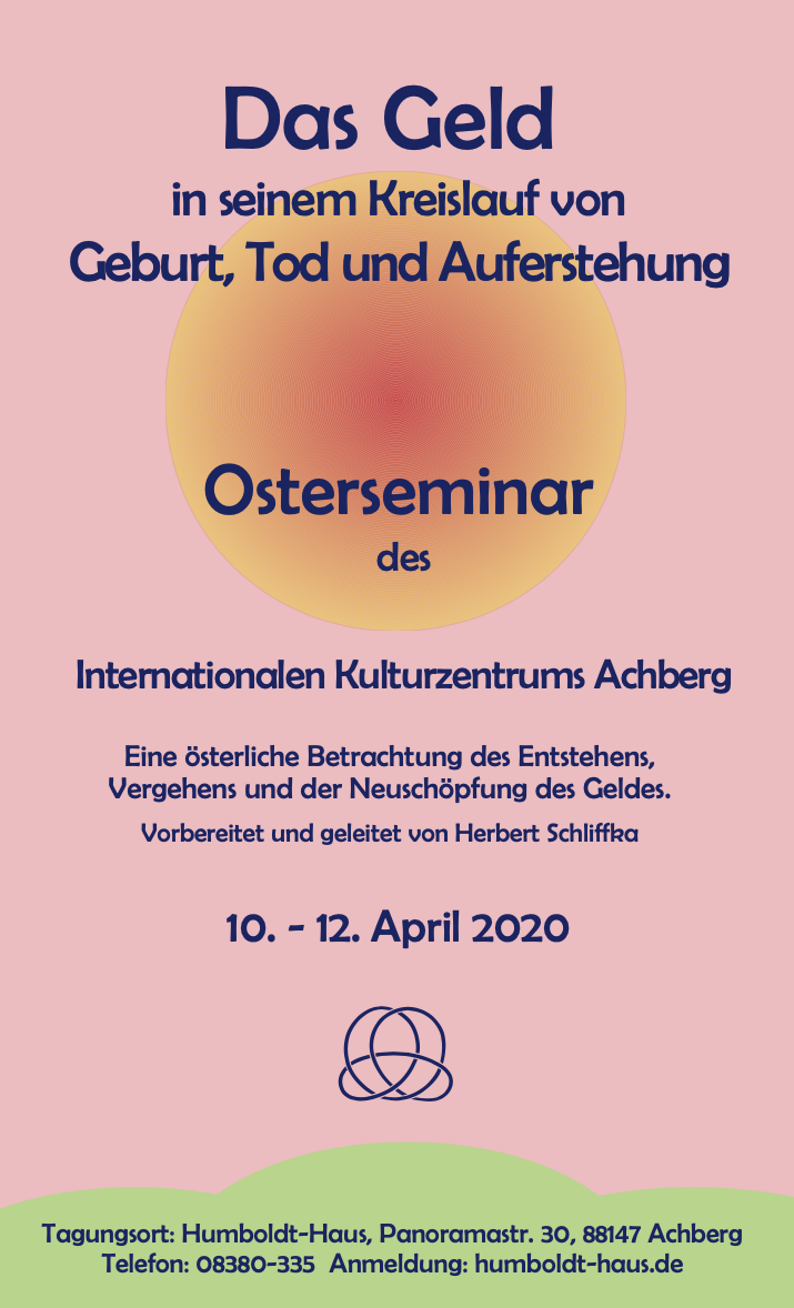 Plakat Logo der Stiftung für Geisteswissenschaft und Dreigliederungsforschung e.V.